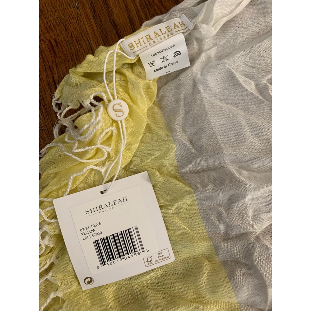 NWT Shiraleah Yellow Lina Scarf